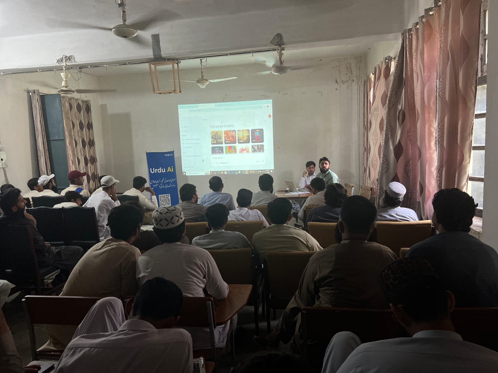 Urdu Ai Dost leading a classroom workshop for educators