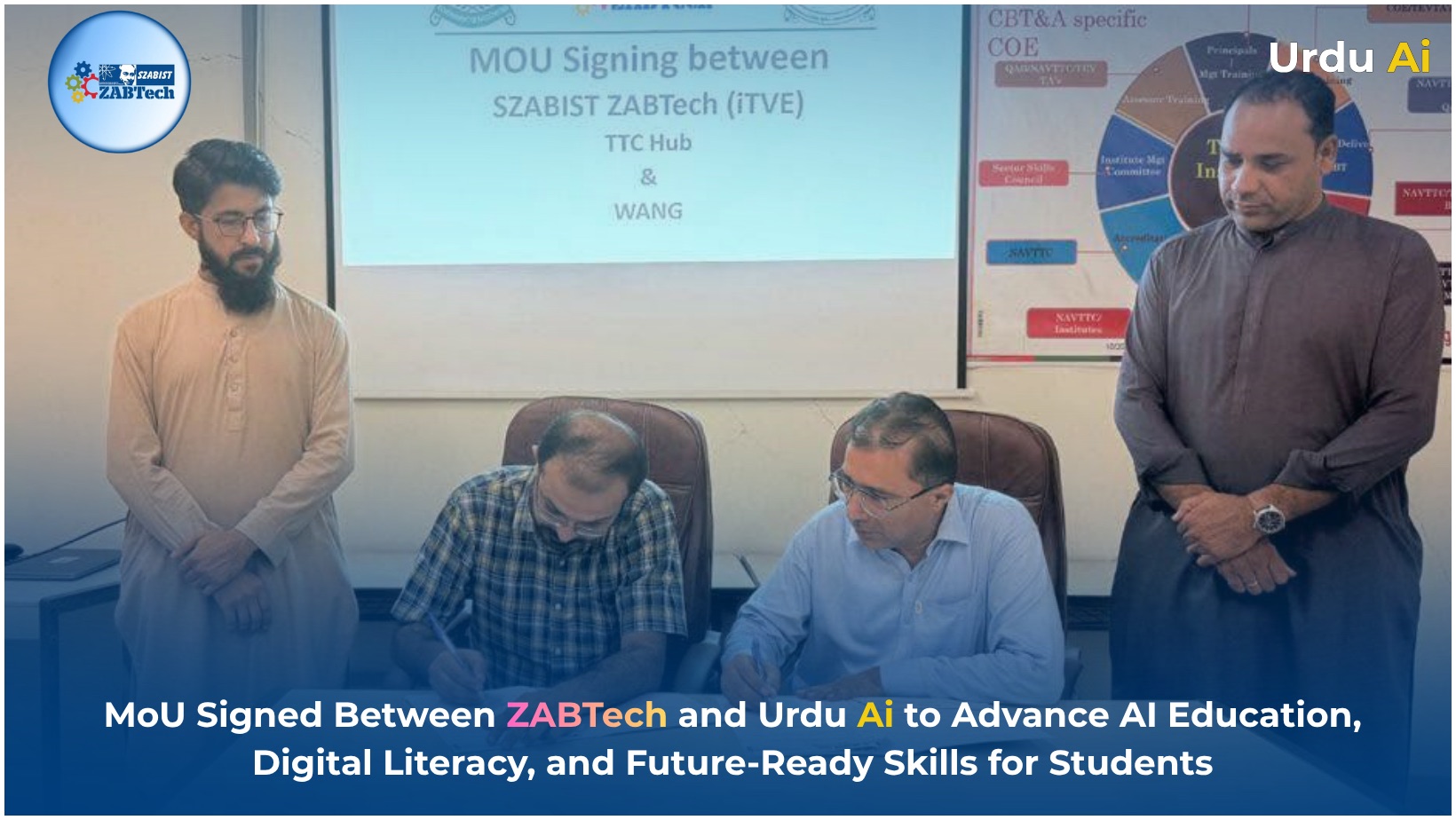 SZABIST ZABTech (iTVE) Urdu Ai MoU